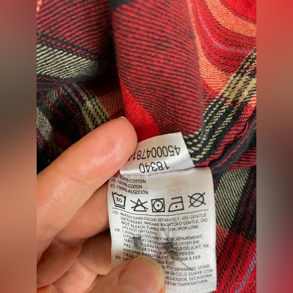 Fox Racing Men's Red Plaid Shirt Medium - Picture 5 of 10